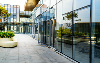Solar safety film protects building occupants from effects of the sun and other security issues 